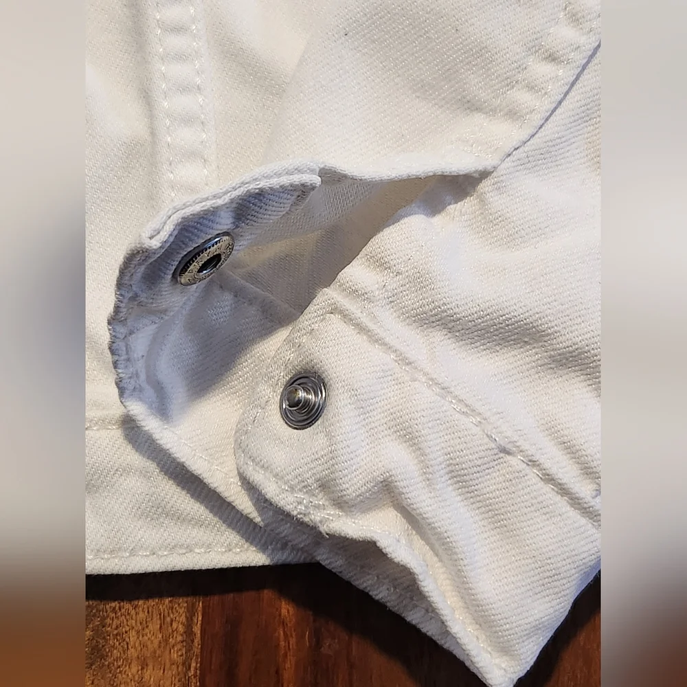 GAP Kids White Denim Jacket